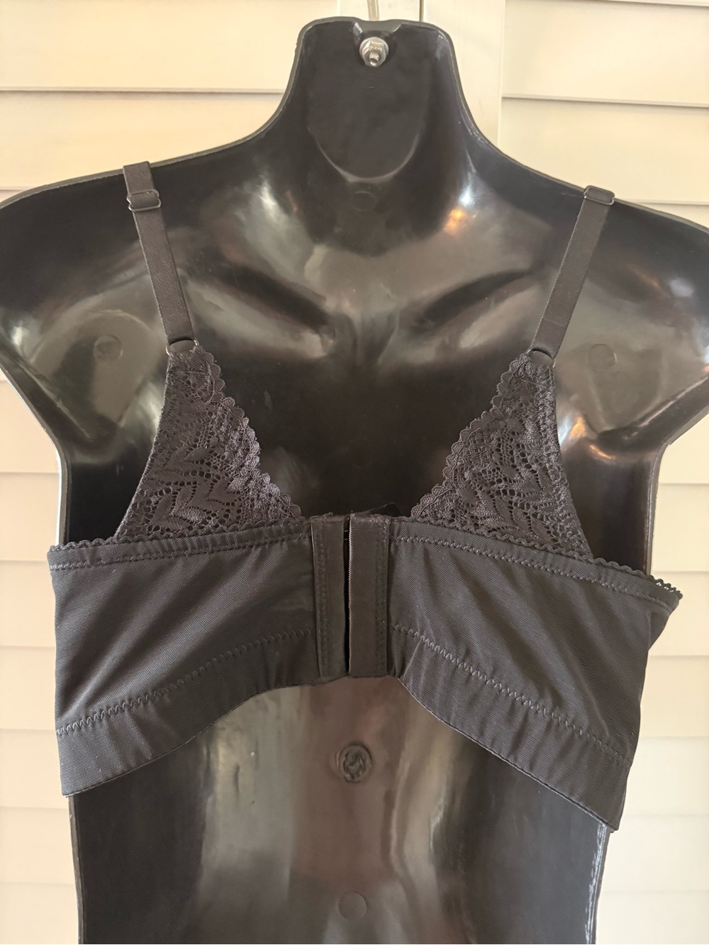 Parfait Mia Black Wire Free Lace Strapy Long Bralette Bra Size 34D - Picture 8 of 13